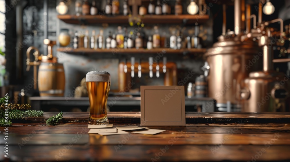 Craft Beer Tasting Room Business Cards Amidst Barley Hops and Brews Craft Beer Tasting Room Business Cards Amidst Barley Hops and Brews