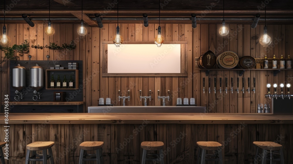 Craft Beer Brewmaster's Haven Tasting Room with Customizable Business Cards Tap Handles and Flavor Wheel Stock Image Craft Beer Brewmaster's Haven Tasting Room with Customizable Business Cards Tap Handles and Flavor Wheel Stock Image