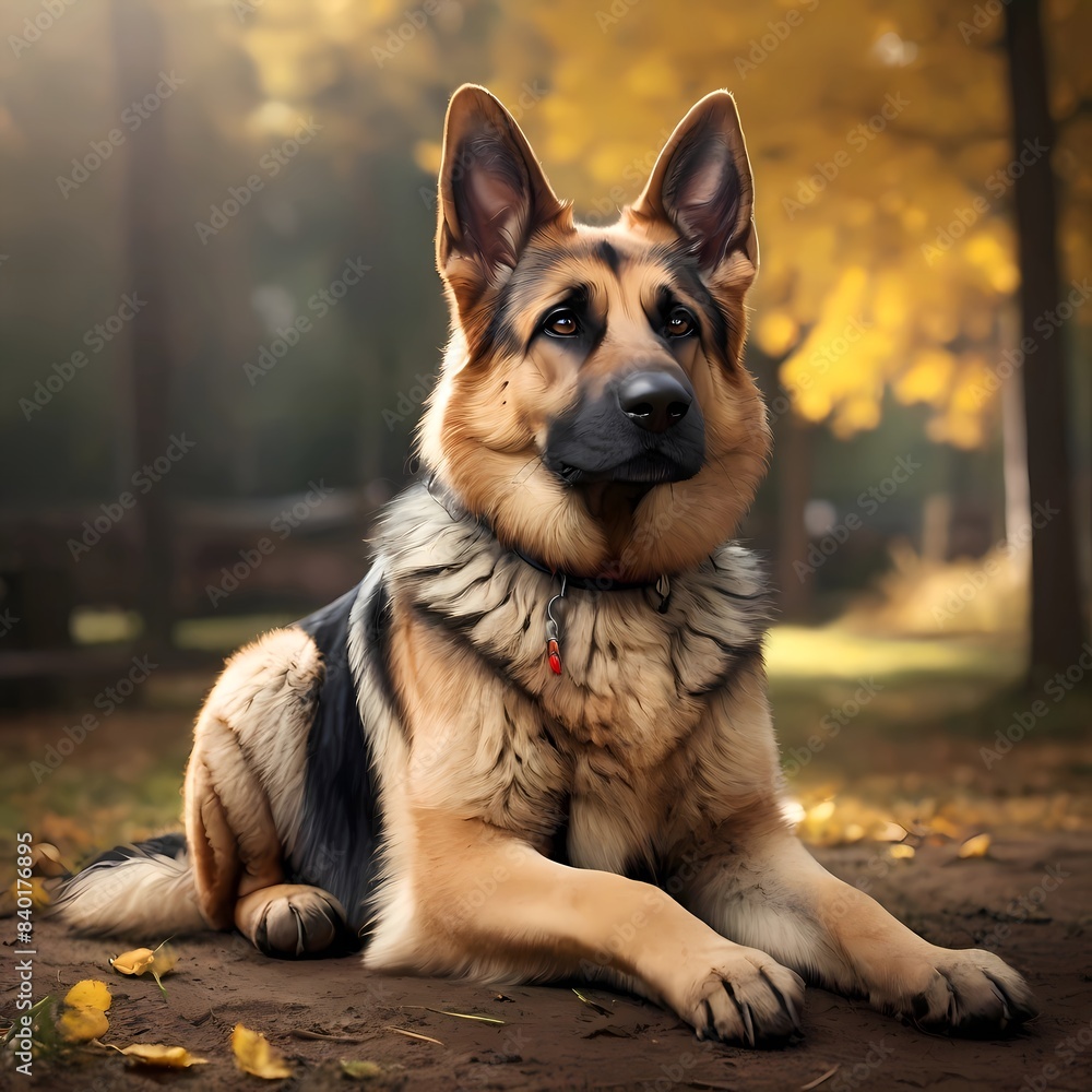 Fototapeta premium german shepherd puppy