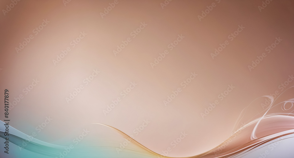 Fototapeta premium Abstract Wave Background with Soft Pastel Colors