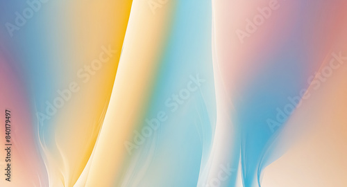 Abstract Gradient Background with Soft Wavy Lines