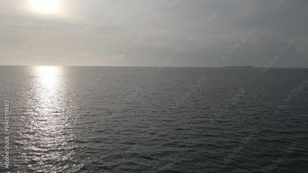 stunning view of the ocean at sunset in the evening stunning view of the ocean at sunset in the evening