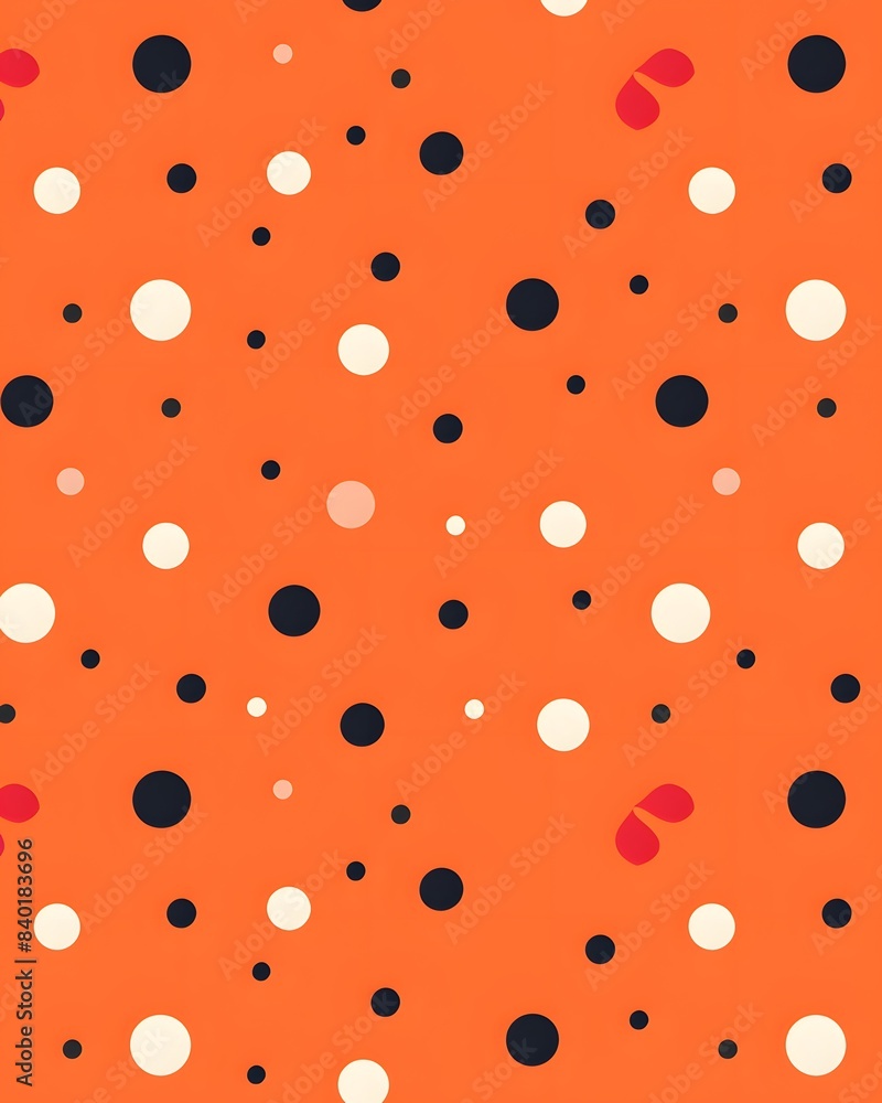 polka dots on an orange background polka dots on an orange background