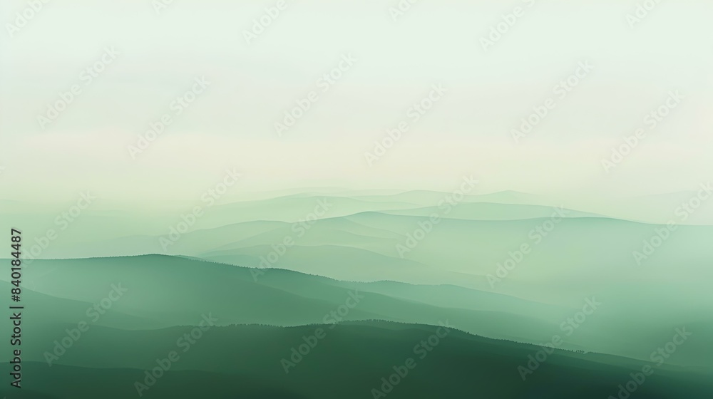 Fototapeta premium Gradient light to Dark green backdrop