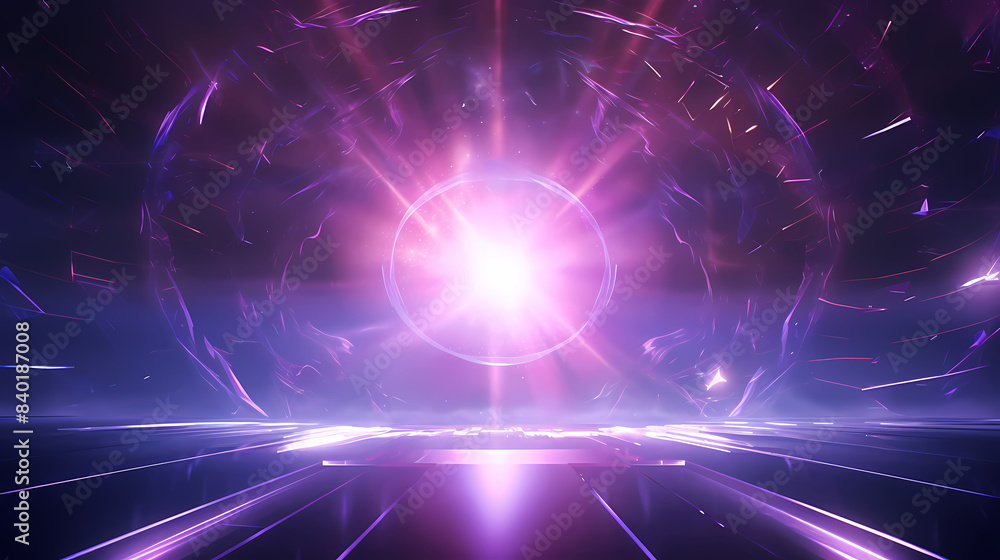 Fototapeta premium Vibrant purple neon background