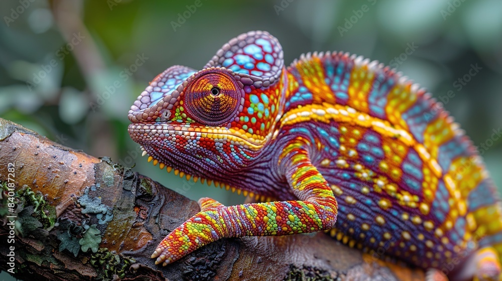 Obraz premium iguana on a tree