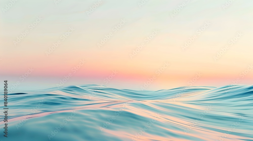 Obraz premium Gradient of a light to Sea Wave banner