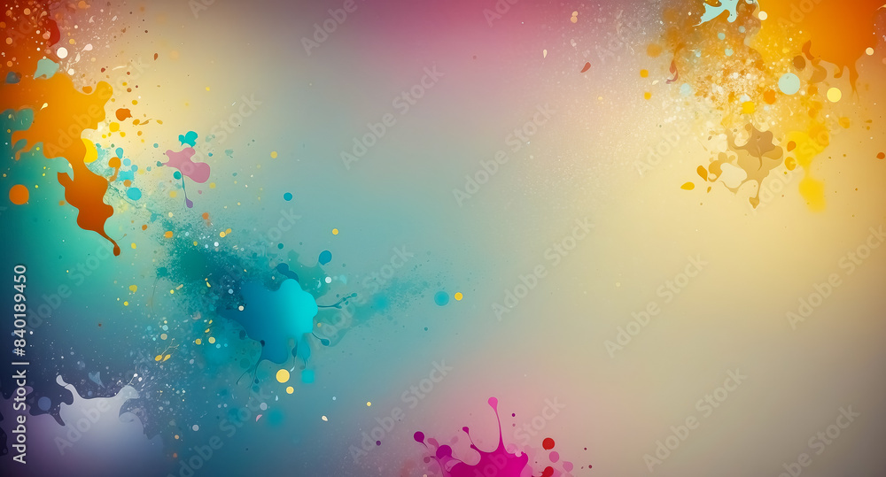 Abstract Colorful Paint Splatter Background Abstract Colorful Paint Splatter Background
