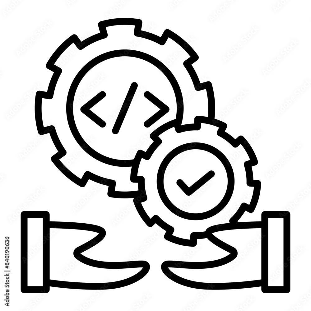 The hand that provides the system and the hand that uses it. There are two gears. The hand that provides the system and the hand that uses it. There are two gears.