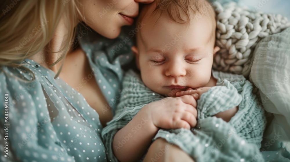 The Sleeping Baby and Mother