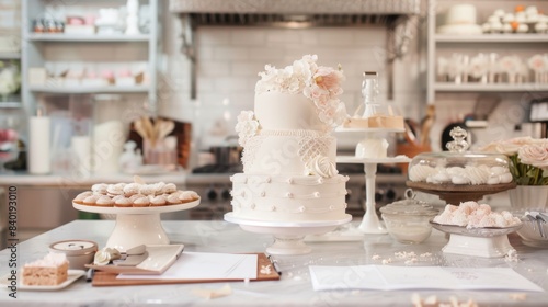 Wallpaper Mural Artisan Wedding Cake Designer's Kitchen Creativity Elegance and Customization for Unforgettable Celebrations Torontodigital.ca