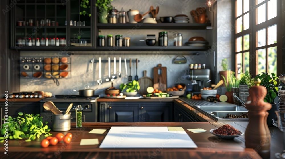 Exotic Fusion Cuisine Chef's Test Kitchen with Gourmet Dishes Exotic Spices and Recipe Notes Stock Image Exotic Fusion Cuisine Chef's Test Kitchen with Gourmet Dishes Exotic Spices and Recipe Notes Stock Image