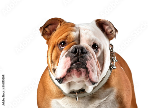 dog, bulldog, isolate on white background.