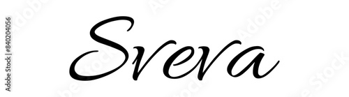 Sveva-  nome scritto - colore nero- ideale presentazione, biglietto d’auguri, banners, cartolina, stampa, cricut, silhouette, sublimazione, adesivo, tag