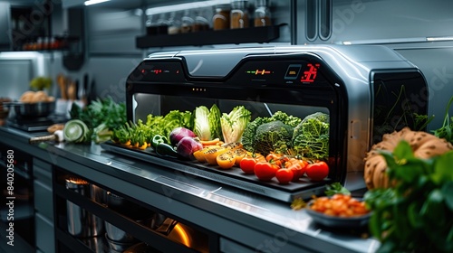 Food scanners advanced technology innovative nutrient analysis personalized nutrition futuristic  photo