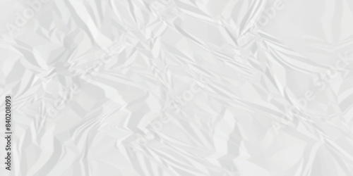 White crumpled paper texture . White wrinkled paper texture. White paper texture . White crumpled and top view textures can be used for background of text or any contents .