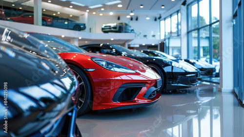 beautiful luxury modern cars in a car showroom closeup © Александр Довянский