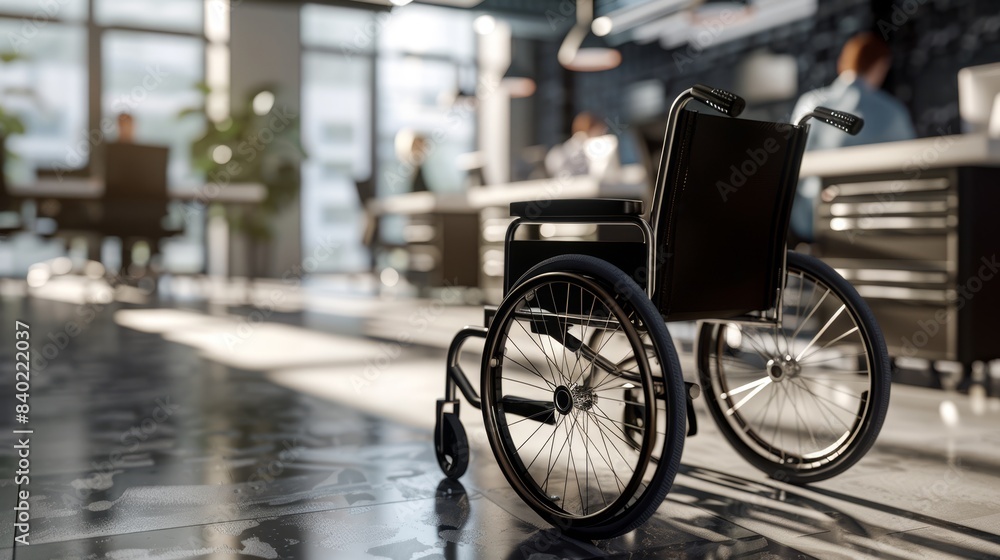 Obraz premium The wheelchair in office