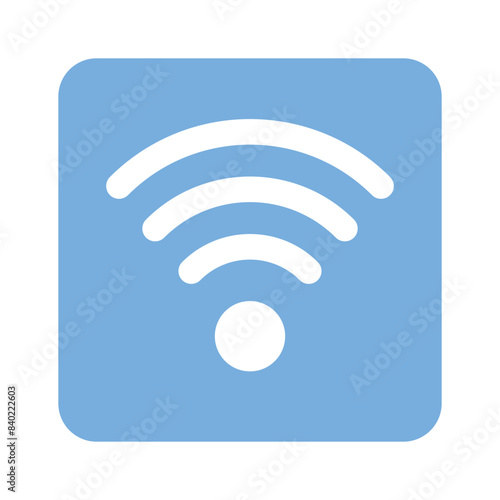 Wifi signals icon design isolated on white background