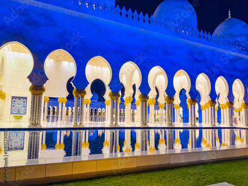 Sheikh Zayed Grand Mosque Abu UAE. photo