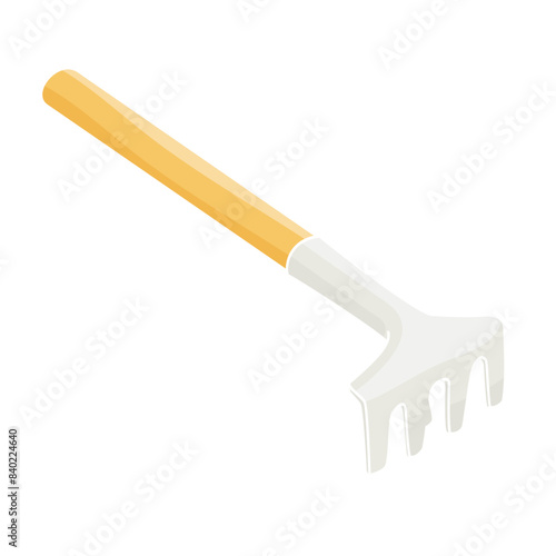 small rake for caring for house plants
