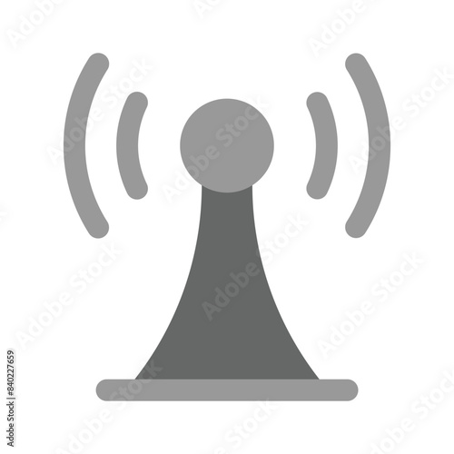 A broadband network antenna icon design, premium vector