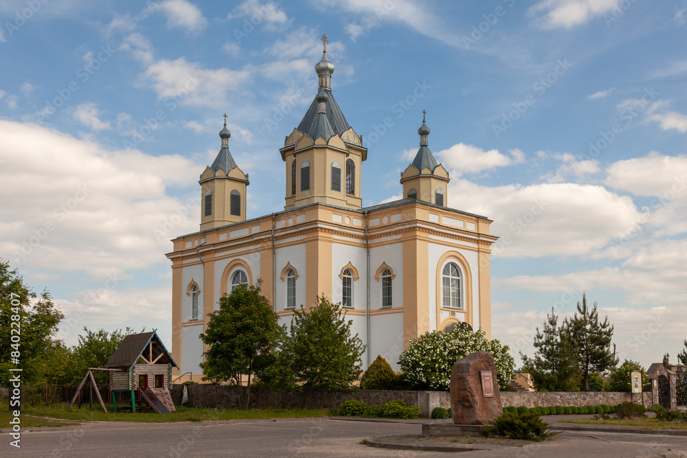 Transfiguration Cathedral in the village of Derechin, Zelva District, Belarus Transfiguration Cathedral in the village of Derechin, Zelva District, Belarus