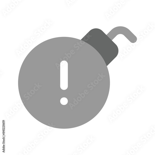 Well designed icon of bomb, explosive material