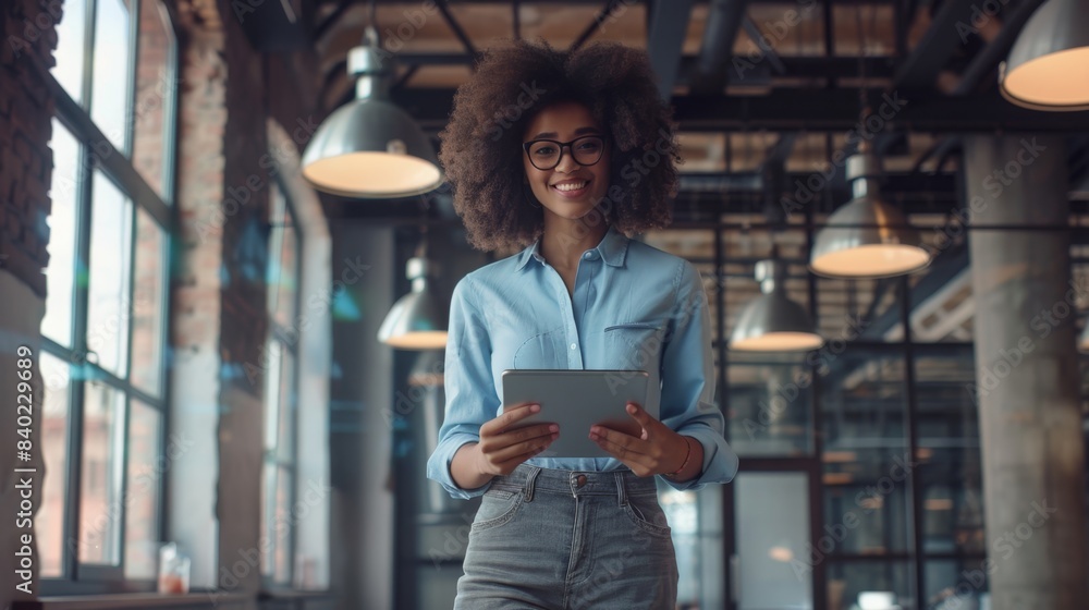 The young professional with tablet The young professional with tablet