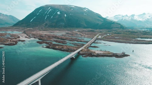 Crossing Gimsoystraumen: Cinematic Nature and Architecture. photo