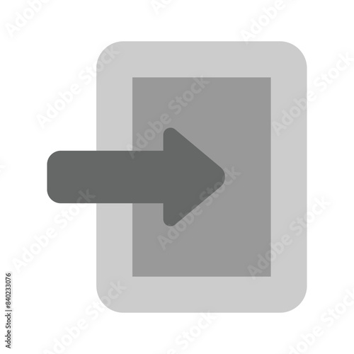 Login icon design isolated on white background