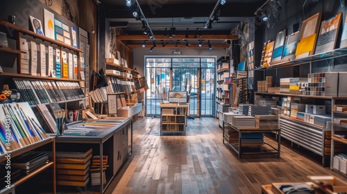 Vibrant Artistic Inspiration Premium Art Supplies and Business Cards in HighEnd Shop