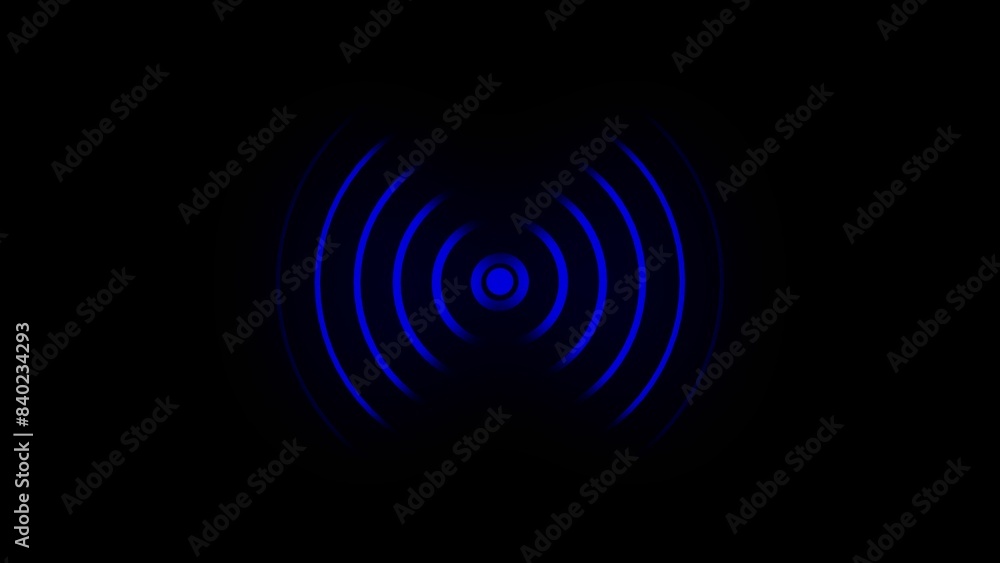 Radio waves concept illustration Radio waves concept illustration