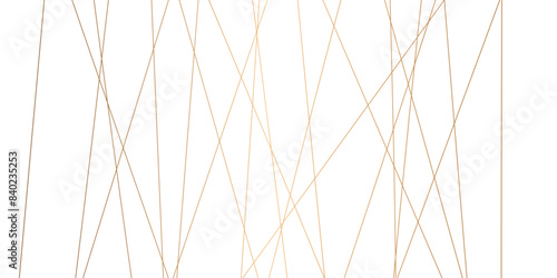 Abstract background vector with lines. Golden lines background chaotic lines abstract geometric pattern vector background. 