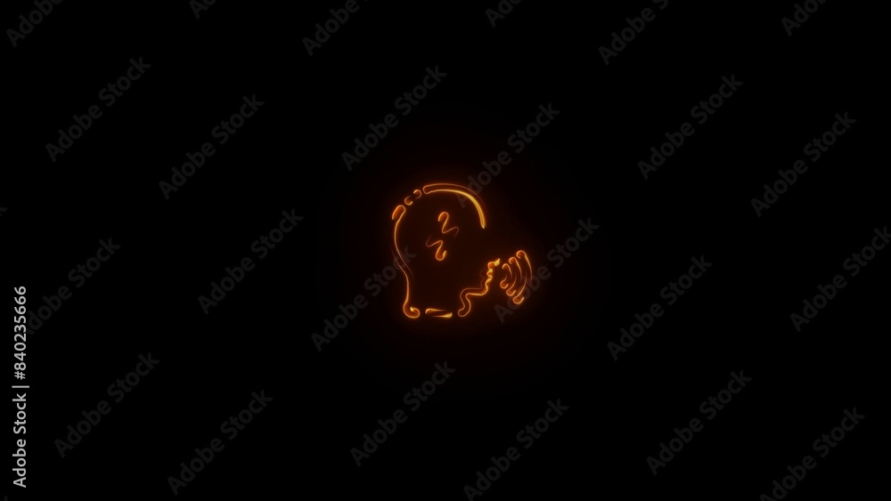 Voice control icon. Speak or talk recognition icon, sound commander or speech dictator head illustration Voice control icon. Speak or talk recognition icon, sound commander or speech dictator head illustration
