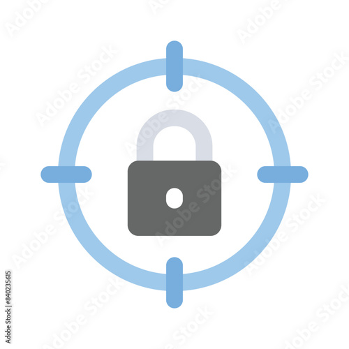 Download this amazing icon of security target, trendy vector design