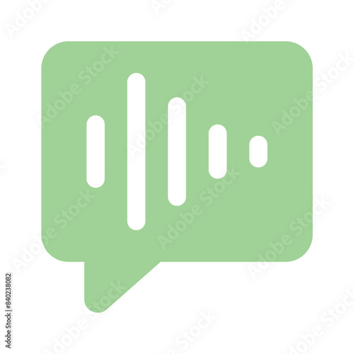 Get this beautifully designed icon of voice recognition, customizable vector
