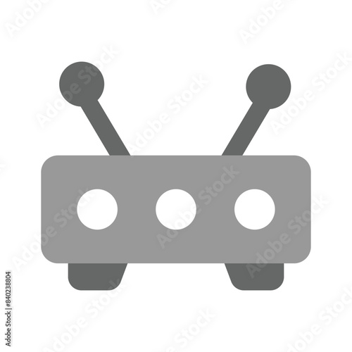 Wifi router icon design, wireless internet provider