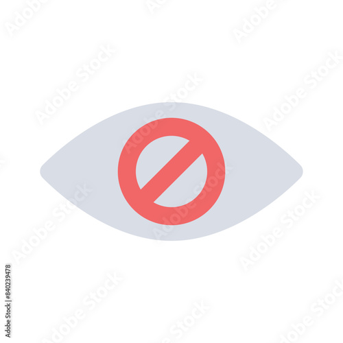 Hide icon design, user interface vector