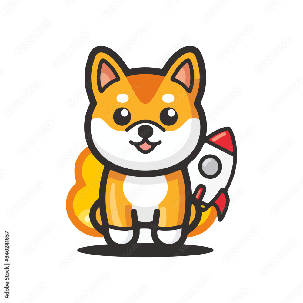dog and rocket cartoon dog and rocket cartoon