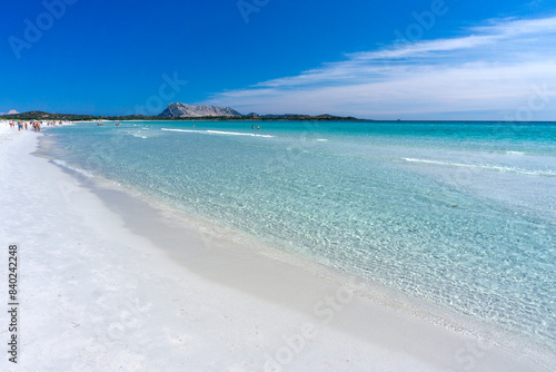 La Cinta beach, with white sand and crystal clear water, San Teodoro, Sardinia, Italy