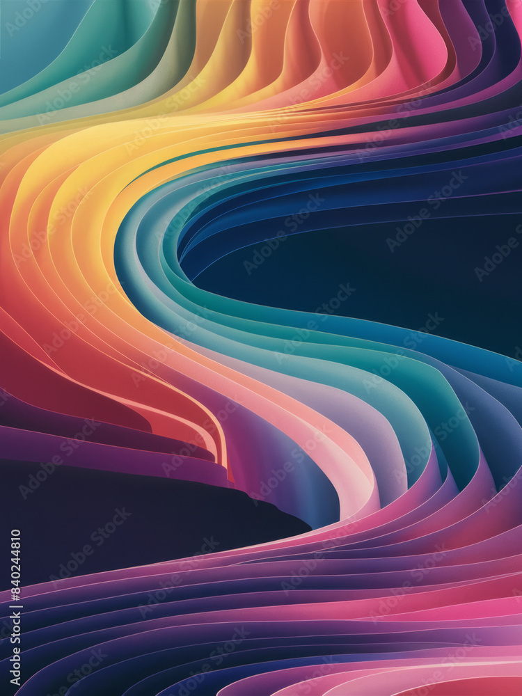 illustration A colorful smooth top-down gradient, displaying a mesmerizing blend of vibrant hues. illustration A colorful smooth top-down gradient, displaying a mesmerizing blend of vibrant hues.