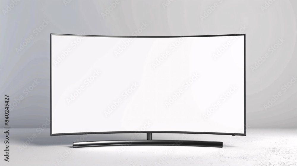 An isolated flat or curved television screen background suitable for commercials, video streaming service ads, or electronics advertisements An isolated flat or curved television screen background suitable for commercials, video streaming service ads, or electronics advertisements