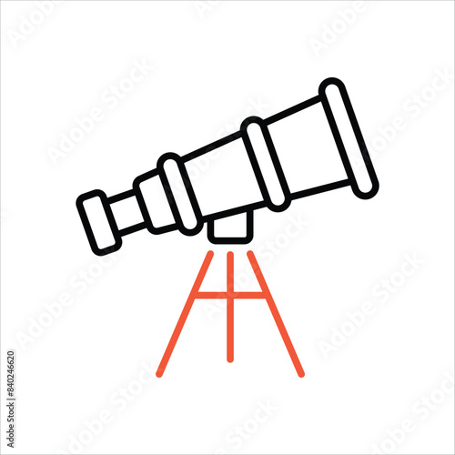 Telescope vector icon