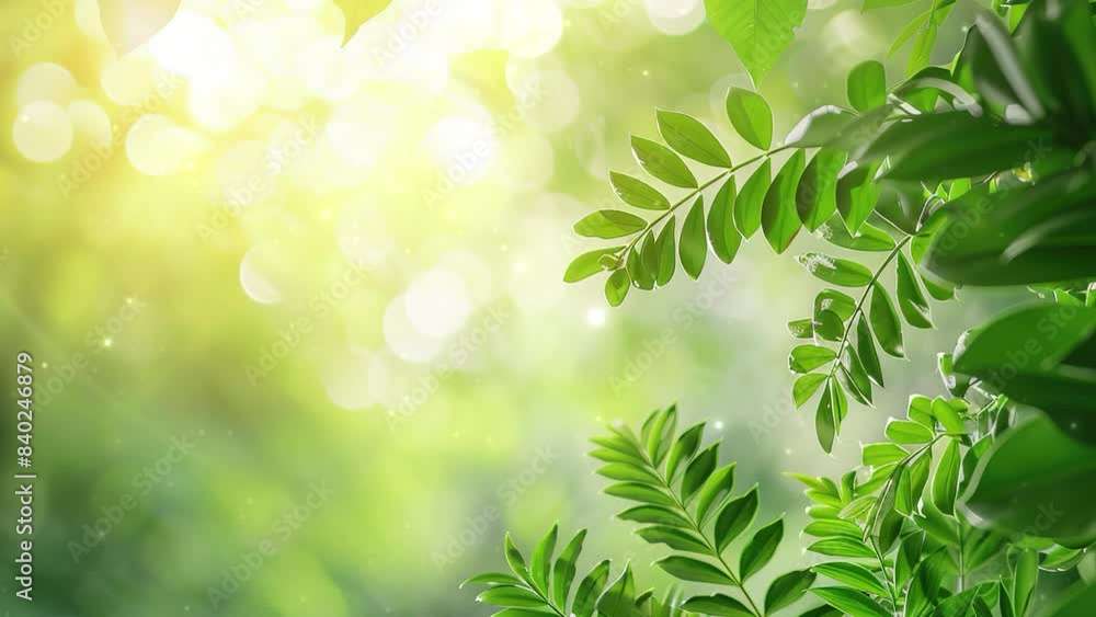 Tree Leaves Frame with Blur Nature Background. Nature background. jungle and natural vibe. wide copy space. blank page at the centre Tree Leaves Frame with Blur Nature Background. Nature background. jungle and natural vibe. wide copy space. blank page at the centre
