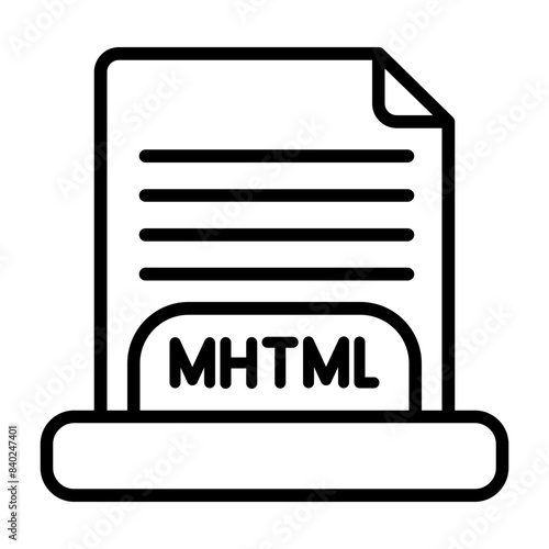 MHTML Icon photo
