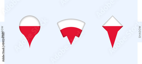 Free Download Poland Map Markers Set. Perfect for projects related to Poland, travel, geography, and international representation. - GFXLoad
