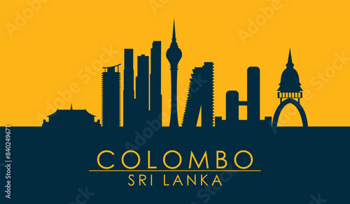 Colombo city Sri Lanka. Beautiful Colombo city vector design. Sri Lanka Colombo. EPS10
