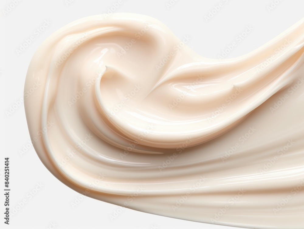 A close-up view of a creamy cream A close-up view of a creamy cream