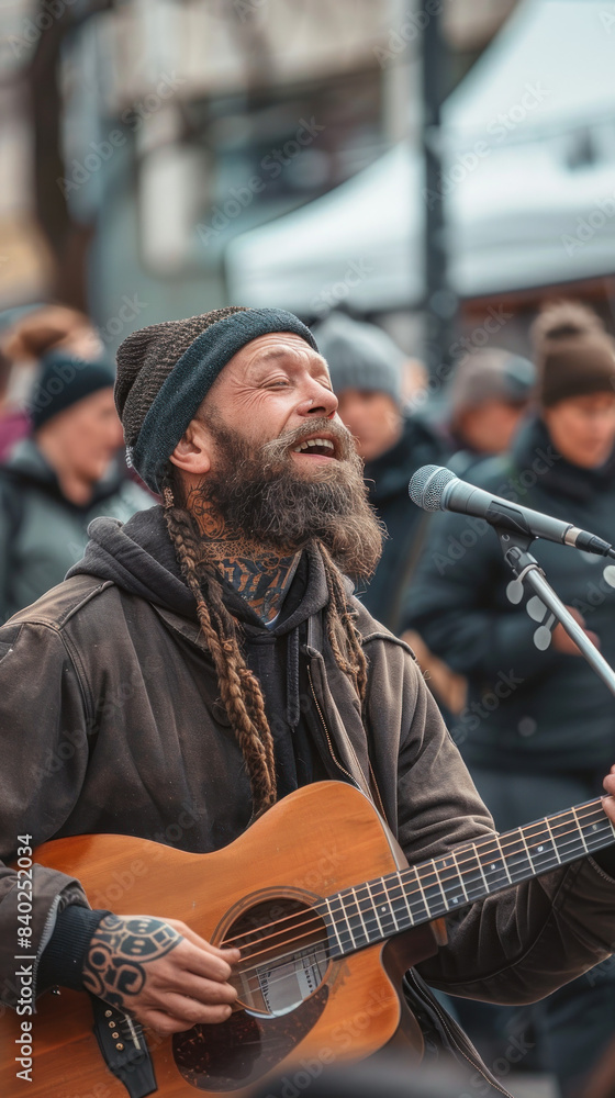 A Viking Man with Braided Beard, Modern days Viking, A way of life, call of the wild, A new kind of beauty.